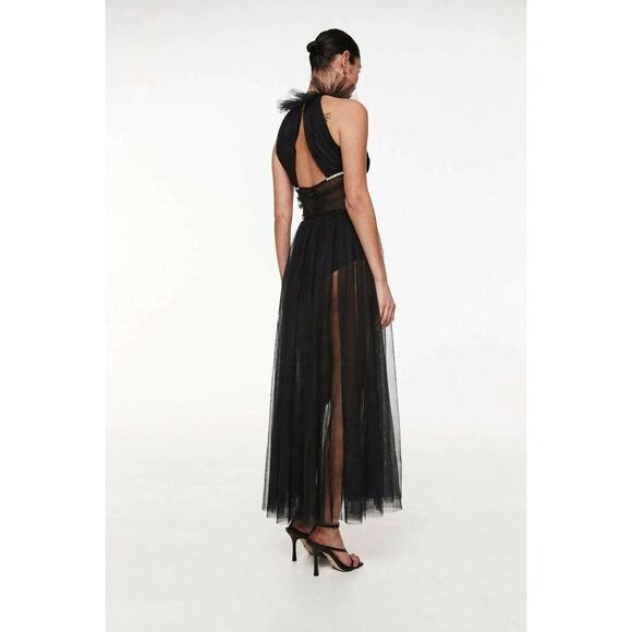 ❤️Rachel Gilbert Halterneck Tulle Maxi Dress❤️ - Picture 2 of 2